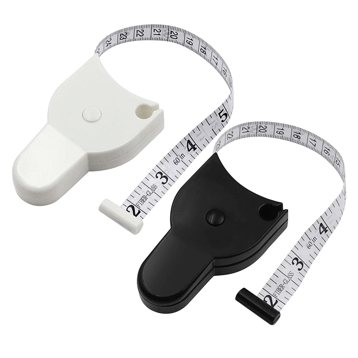 Self-tightening Measure Tape 150cm 60 Inch - Body Waist Keep Fit Sewing Tailor Measurement Tools