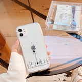 Creative Spaceman Transparent Cute Phone Case