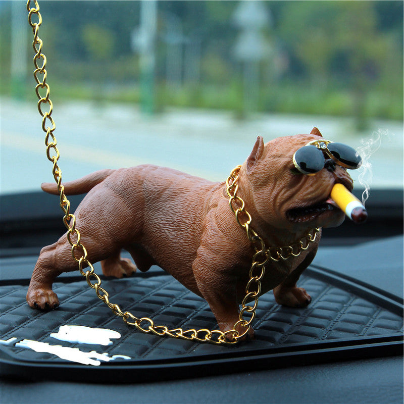 American Bully Dog Dashboard Decor - Minihomy