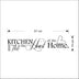 Kitchen Is Heart Of The Home Letter Pattern Wall Sticker PVC Removable Home Decor DIY Wall Art MURAL - Minihomy