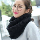 Warm thick solid color ladies scarf