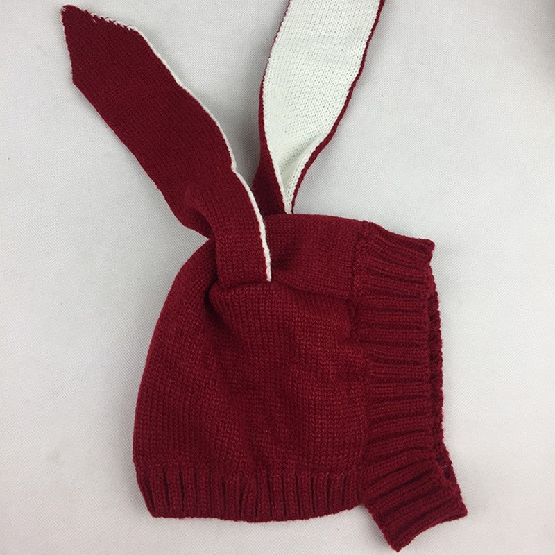 Infant Knitted Baby Hat Adorable Rabbit Long Ear Hat