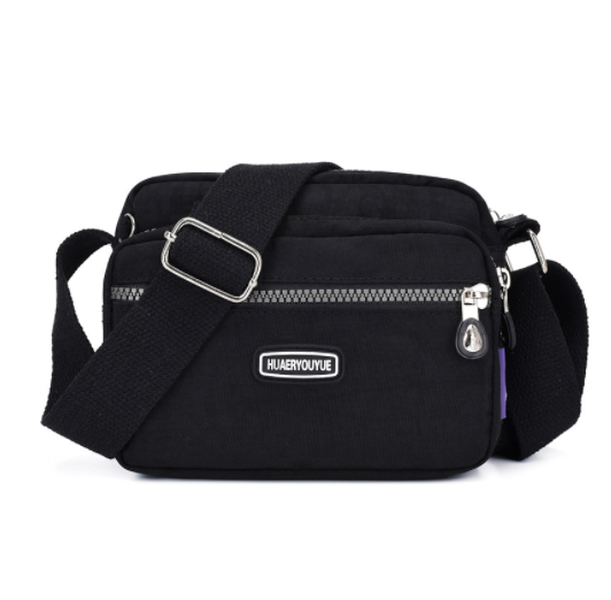 Messenger Bag Small Square Simple And Versatile Nylon Multi Compartment - Minihomy