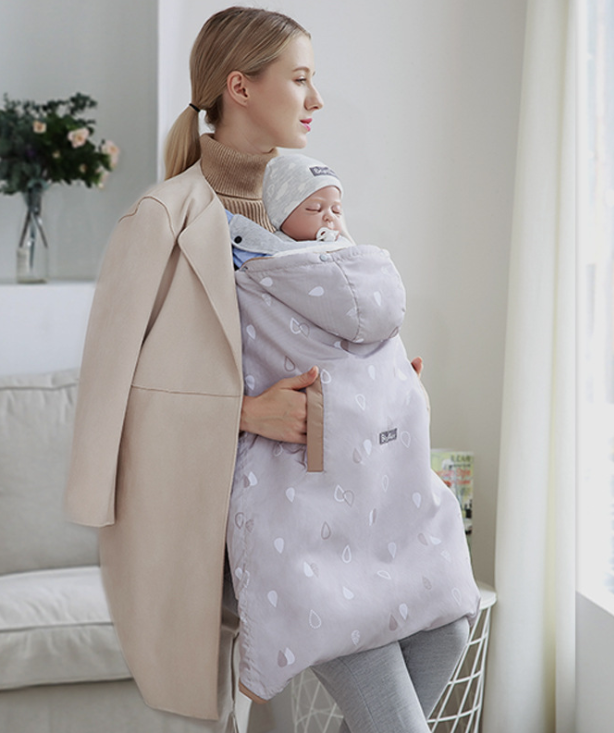 Infants and children's slings cloaked by the baby autumn and winter thick windproof warmth holding blanket - Minihomy