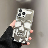 Plating 3D Skull Phone Case For IPhone