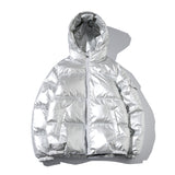 Winter Men's Coat Windbreaker plus size Men's Warm Parka Shiny Casual Jacket