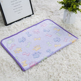 Soft Paw Print Cat Dog Fleece Blankets