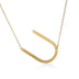 Fabulous Rose Gold Plated Stainless Steel Initial Letter Pendant Necklace - Minihomy