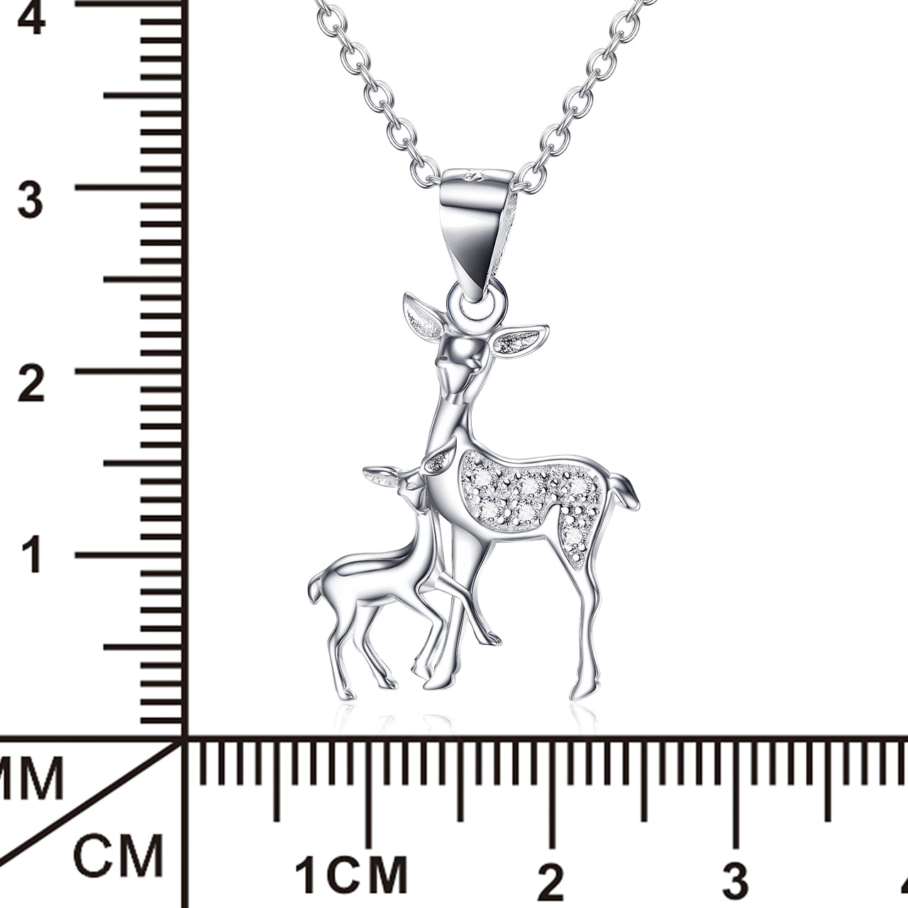 Fawn Pendant 925 Silver Necklace - Minihomy