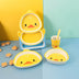 Bamboo fiber children's tableware little yellow duck set