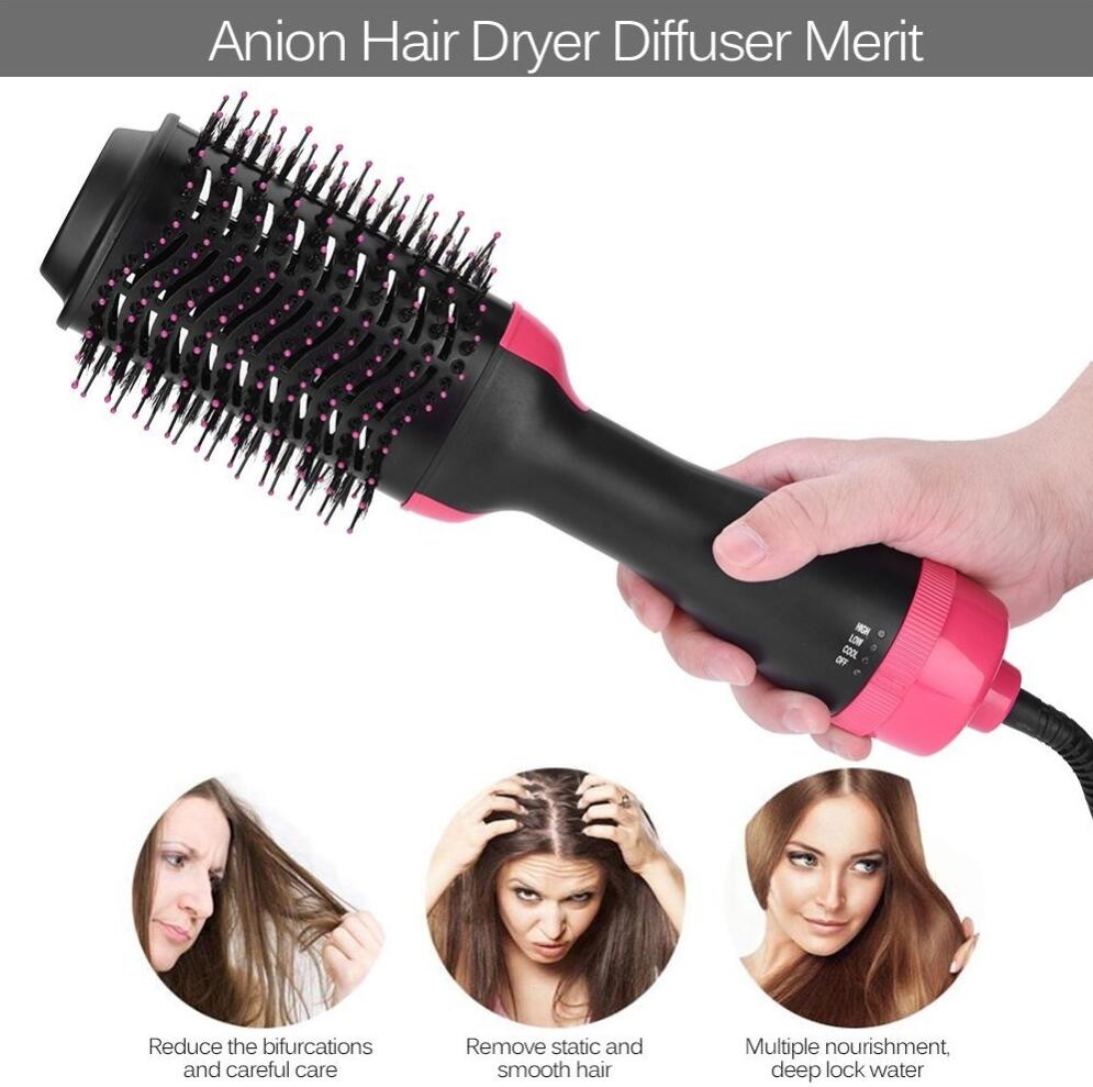 One-Step Electric Hair Dryer Comb - Multifunctional Styling Brush - Minihomy