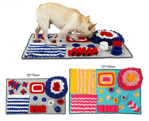 Pet Sniffing Pad Training Blanket Feeding Mat Dog Foraging Skills Toys Pet Activity Training Blanket - Minihomy