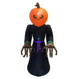 Halloween pumpkin black cat witch cartoon inflatable model - Minihomy