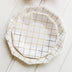 Disposable gilt mesh decagonal paper tray set - Minihomy