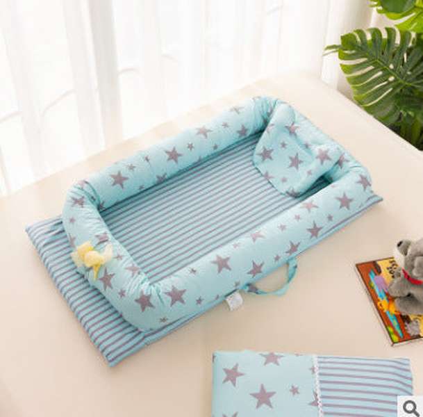 Cotton Portable Foldable Baby Bed - Breathable & Flexible - Multi-functional - Minihomy