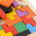 Wooden Multi-Color Tangram Tetris Toy