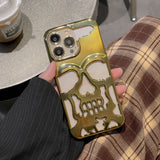 Plating 3D Skull Phone Case For IPhone