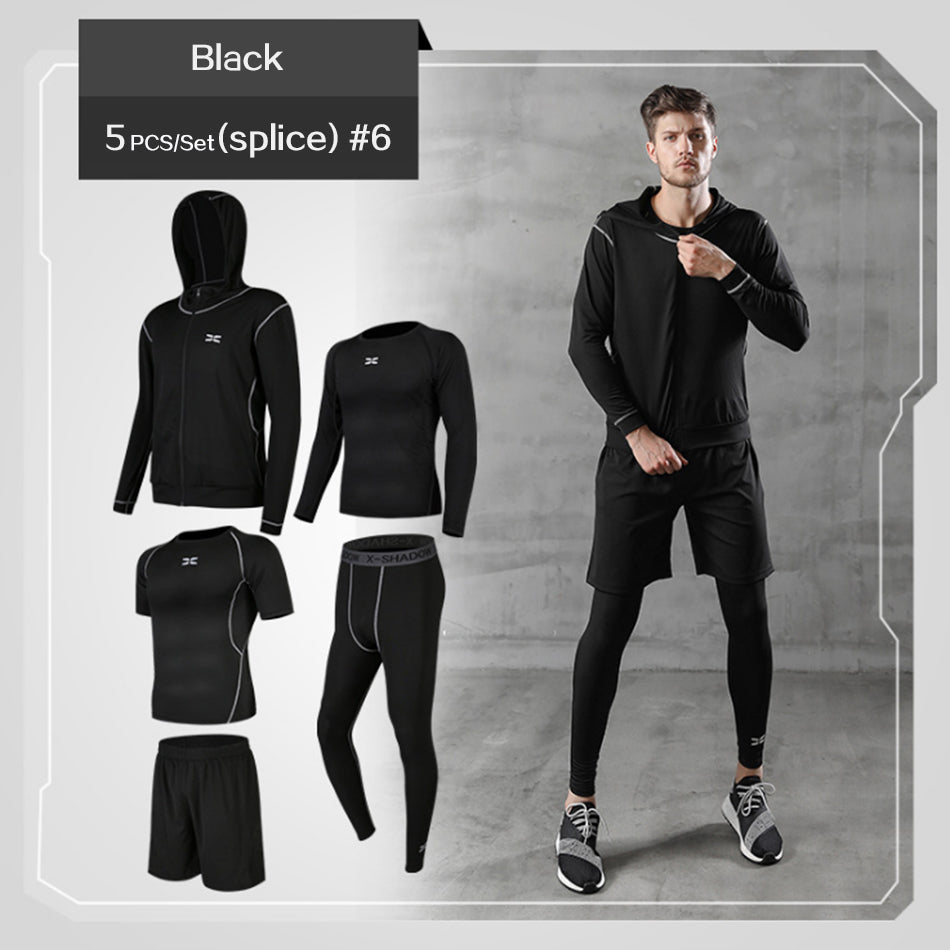 Men Sportswear Compression Sport Suits Quick Dry Running Clothes