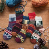 Winter Thick Warm Wool Women Colorful Socks