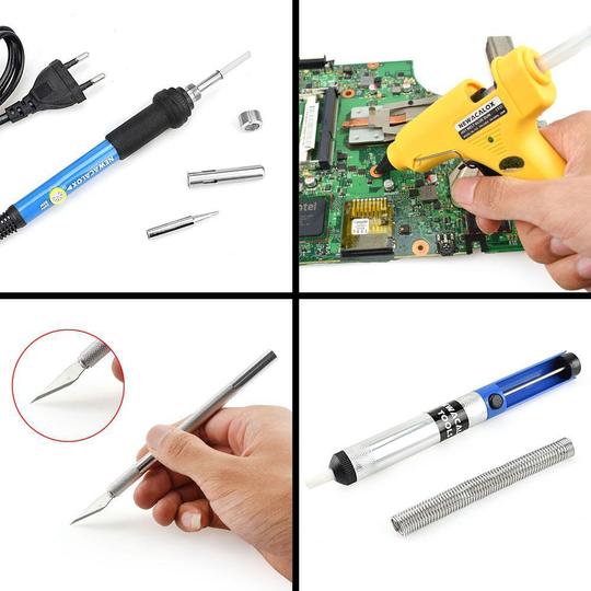 Thermostat electric iron high power temperature soldering iron repair internal heat soldering iron welding tool electric iron set