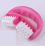 Plastic Manual Roller Massager Double Wheel Massager Round Hand Massager