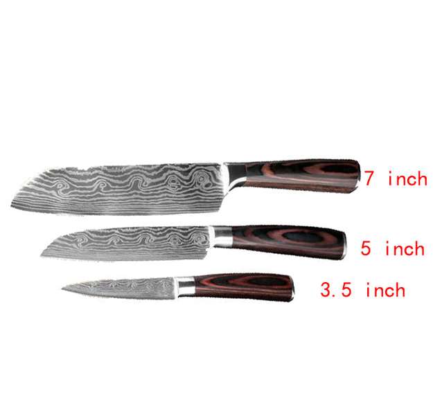 Carpenter's Special Knife Set: 6 & 8 Piece Chef Knives for Cooking - Minihomy