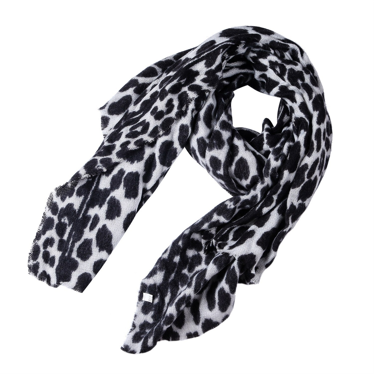 Leopard-Print Cashmere Women's Scarf Shawl: Unleash Your Wild Elegance