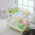 The kitchen cupboard plastic draining rack with cover tableware tableware box put water bowl dish rack rack