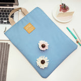 Solid color large capacity A4 file package IPAD file bag zipper storage bag