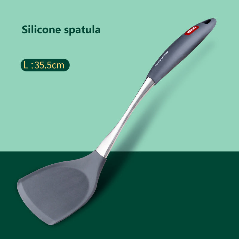 Stainless Steel Silicone Spatula Spoon Non-stick Cookware Set