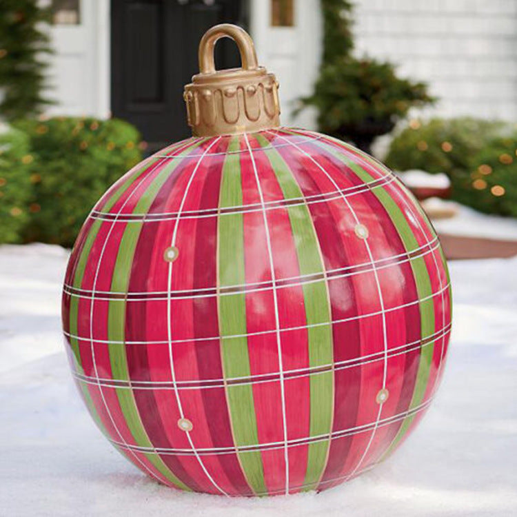 Christmas Ornament Ball Outdoor Inflatable Decorated Ball - Minihomy