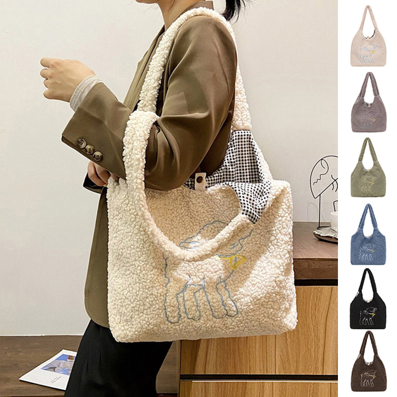 Lamb Bags Winter Shoulder Bag For Women