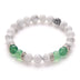 Blue Agate White Turquoise Pink Crystal Green Agate 8mm Set Bracelet