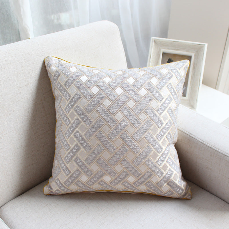 Chenille jacquard throw pillow - Minihomy