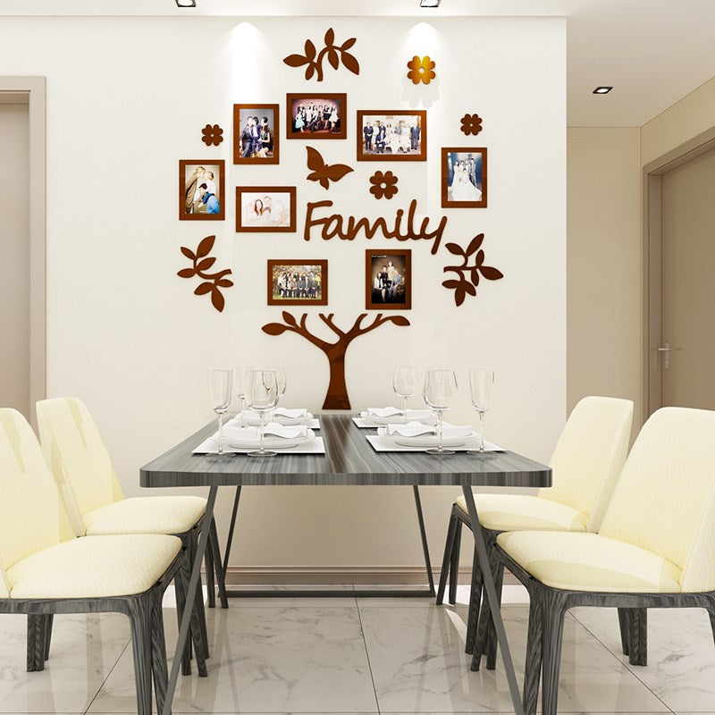 Photo frame tree 3d wall sticker