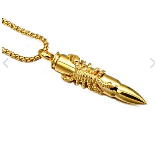 Personalized Scorpion Prince Warhead Necklace