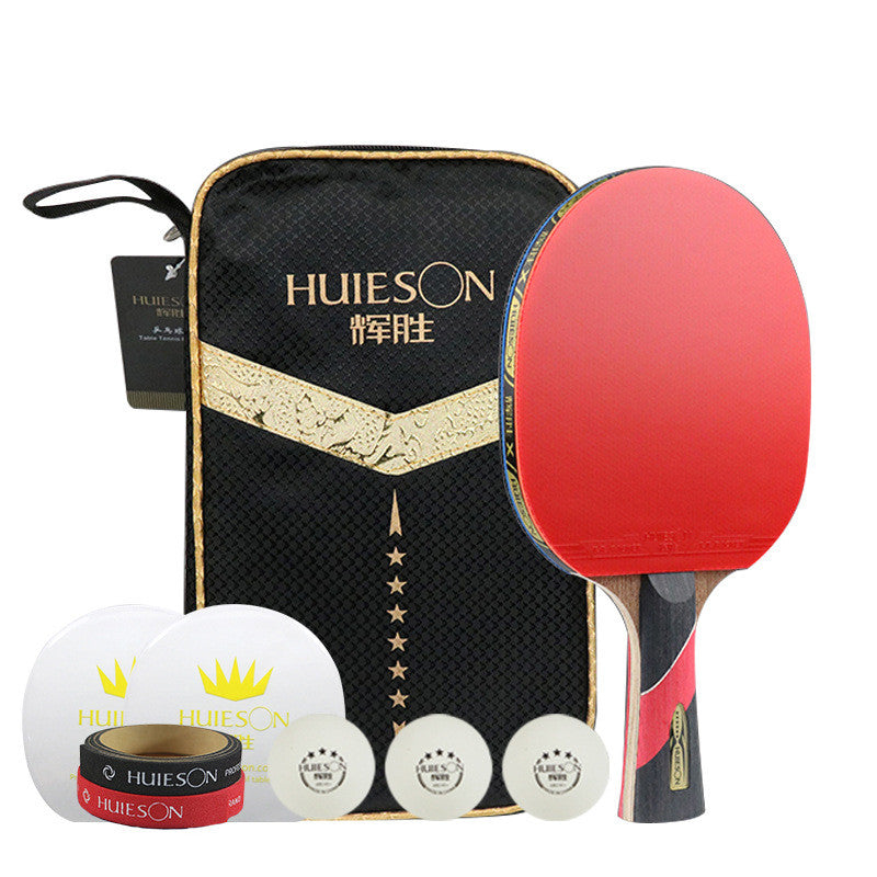 Double-sided anti-adhesive six-star table tennis racket