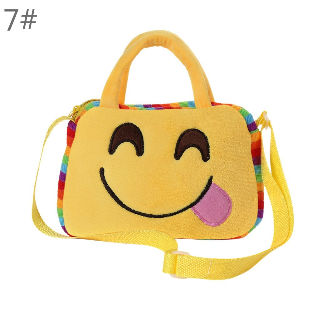 Children look round look Plush Doll portable bag shoulder bag for children in kindergarten - Minihomy