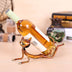 Creative home decoration modern metal decoration crafts yoga cat wine rack