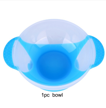 1pc/3Pcs/set Baby Tableware Dinnerware Suction Bowl with Temperature Sensing Spoon baby food Baby Feeding Bowls dishes