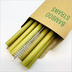 Green yellow bamboo straw - Minihomy