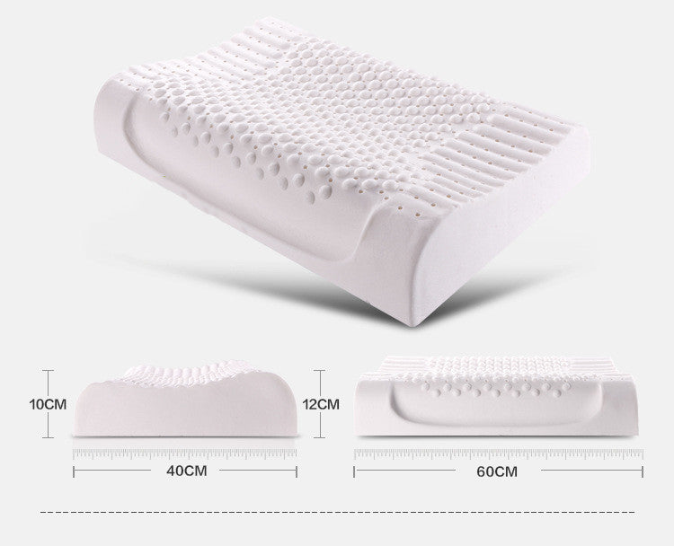 Natural latex pillow pillow for protecting cervical spine - Minihomy