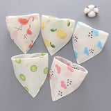 Baby saliva towel Baby Bibs Triangle Double Cotton Bandana Bibs Baby Boys Girls