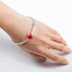 Christmas Red Apple 925 Silver Bracelete