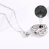 925 Sterling Silver Heart Urn Necklace for Ashes Heart Pendant