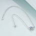 Sterling Silver Anklet with Elegant Crystal Blue Dragonfly