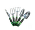 Garden Supplies 9-piece Aluminum Alloy Set, Silicone Two-color Handle Shovel Gardening Tools - Minihomy