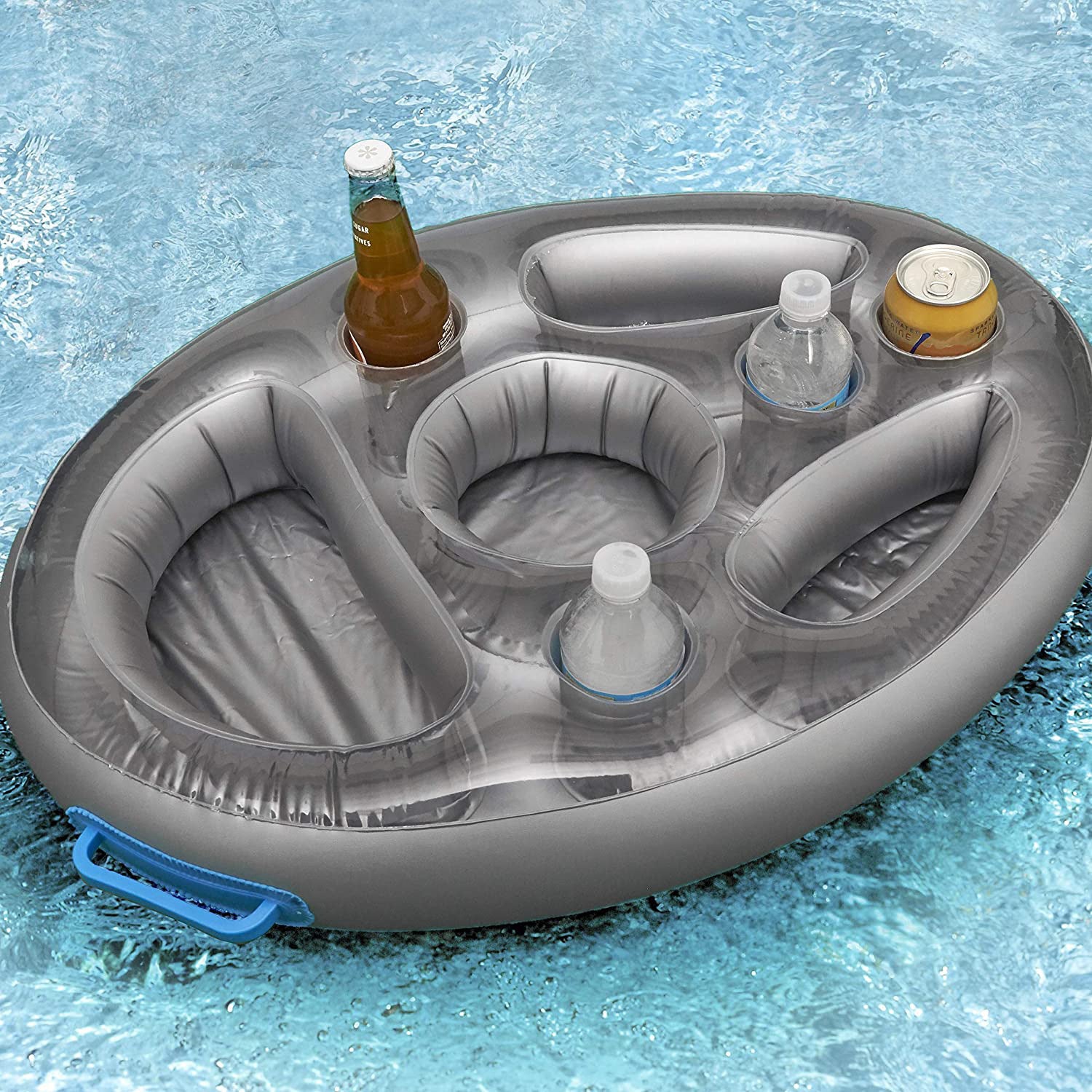 Summer Inflatable Float Beer Drinking Cooler Table Water Play Float Beer Tray Party Bucket Cup Holder For Swimming Pool Party - Minihomy