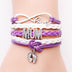 Hand-woven Infinite Love Mom Foot Bracelet - Minihomy