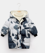 Children's Down Outerwear Winter Clothes Teen Boys Girls Cotton-Padded Parka Coats - Minihomy